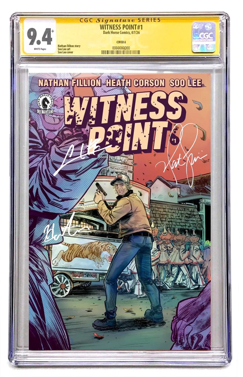 Witness Point #1  Signed Nathan Fillion, Heath Corson & Soo Lee