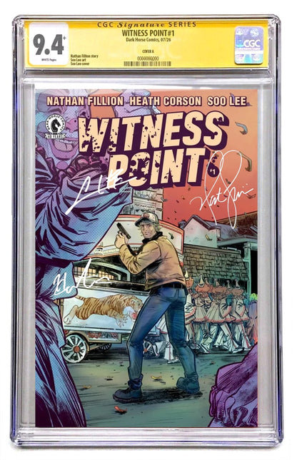 Witness Point #1  Signed Nathan Fillion, Heath Corson & Soo Lee
