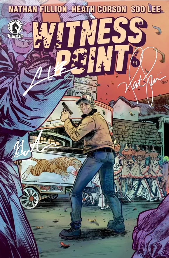 Witness Point #1  Signed Nathan Fillion, Heath Corson & Soo Lee