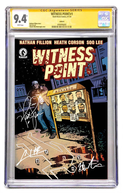 Witness Point #1  Signed Nathan Fillion, Heath Corson & Soo Lee